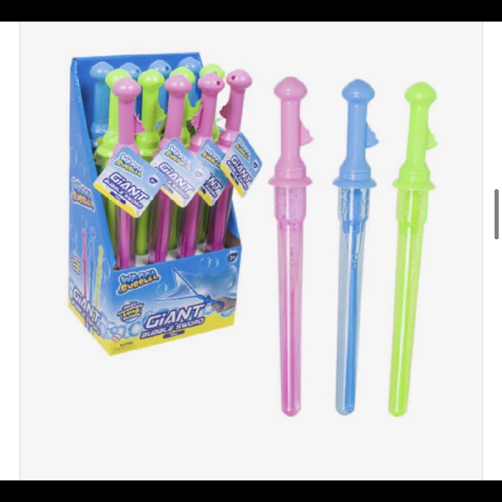Bubble Sword Wand- Giant Bubbles- 3 Pk